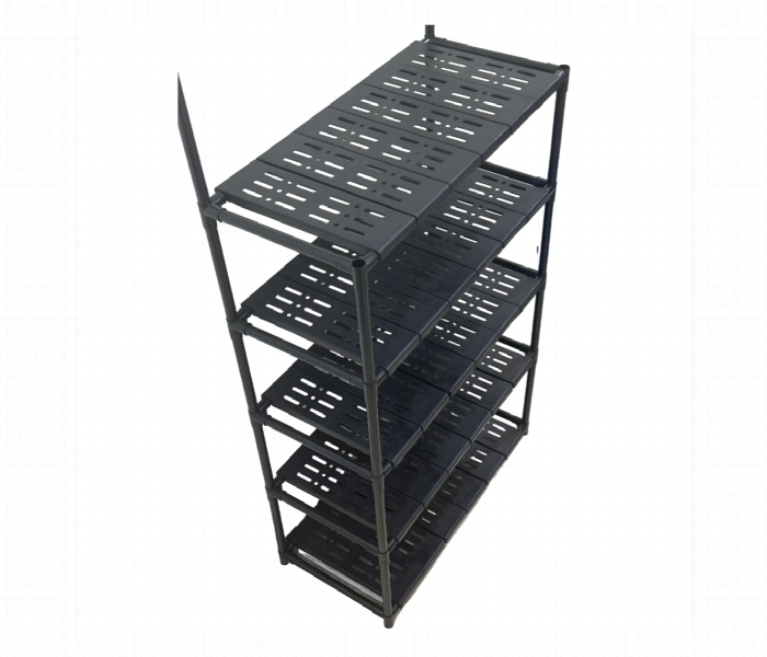 5 Layer Shoe And Hat Rack Multi Purpose Storage Organizer With Hooks - Zoom Image 3