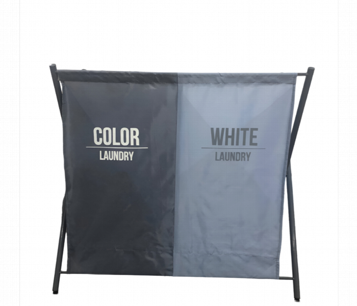 Laundry Basket 2 Section With Waterproof Bag Foldable And Durable Laundry Hamper - Zoom Image 3