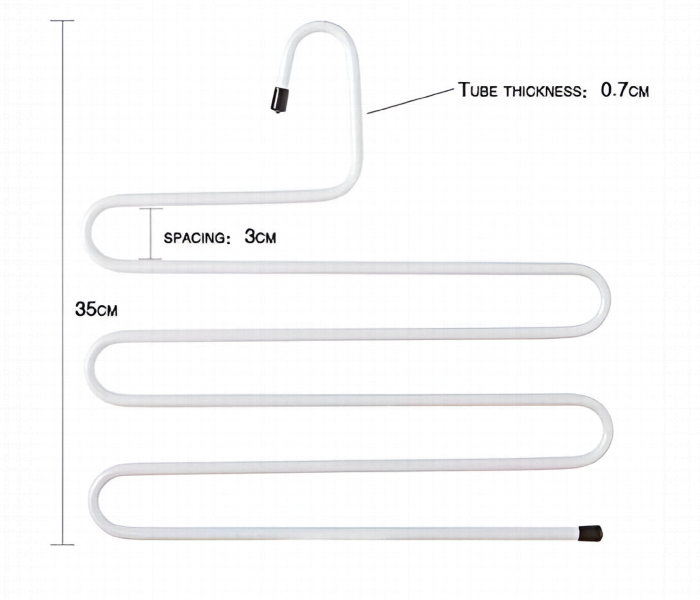 Multifunctional Pants Rack Hanger Space Saving Adjustable Wardrobe Organizer - Zoom Image 3