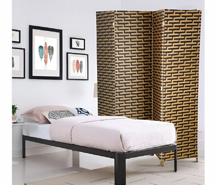 Foldable Privacy Screen Room Partition With 4 Panels - Zoom Image 1