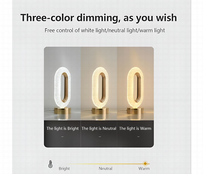 Usb Charging Touch Lamp With Three Color Changing Led - Zoom Image 5