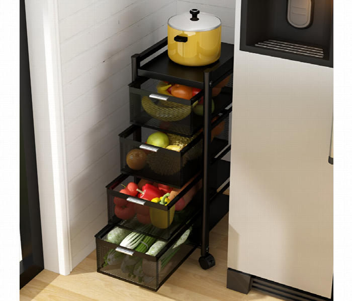Multi Layer Drawer Kitchen Trolley Rack - Zoom Image 3