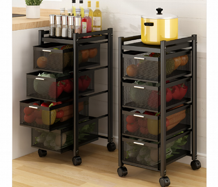 Multi Layer Drawer Kitchen Trolley Rack - Zoom Image 2