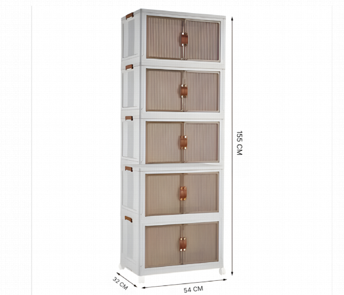 5 Layer Foldable Storage Cabinet - Zoom Image 2