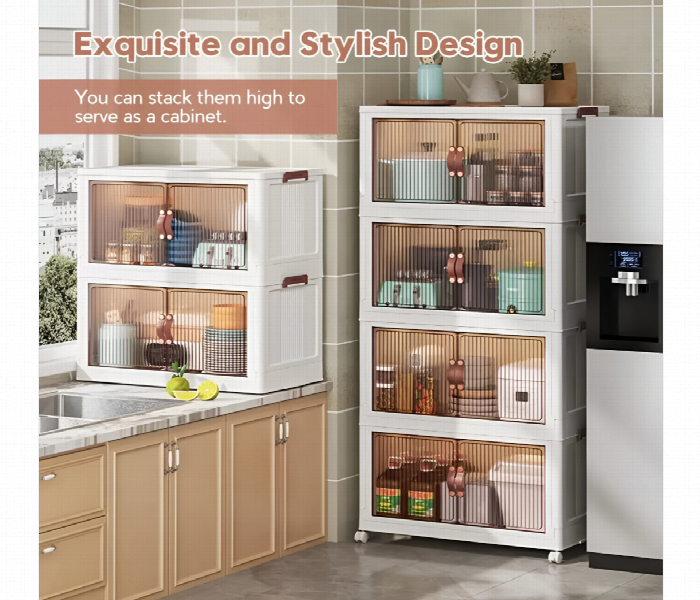 Foldable Storage Cabinet 4 Layer Big - Zoom Image 3