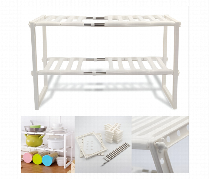 Adjustable Under Sink Kitchen Rack Organizer - Zoom Image 4