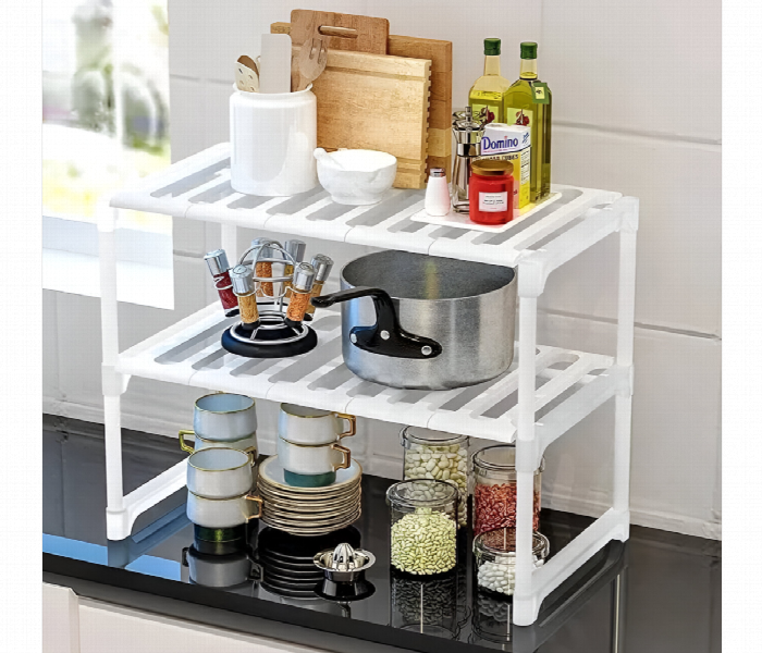 Adjustable Under Sink Kitchen Rack Organizer - Zoom Image 2