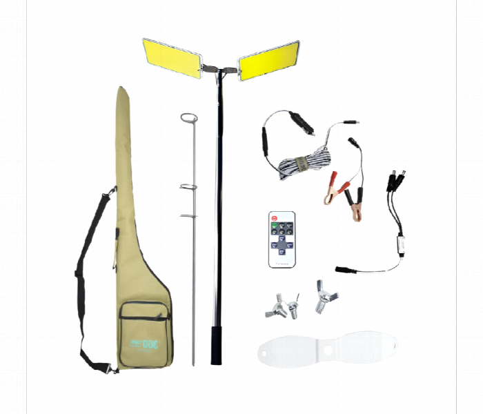 Camping Double Led Light Long Stand Lantern - Zoom Image 1