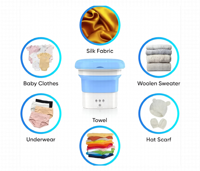 Mini Foldable Washing Machine Portable 6L - Zoom Image 4