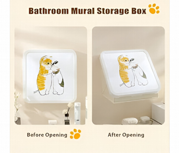Wall Storage Box Foldable Cat Design - Zoom Image 3
