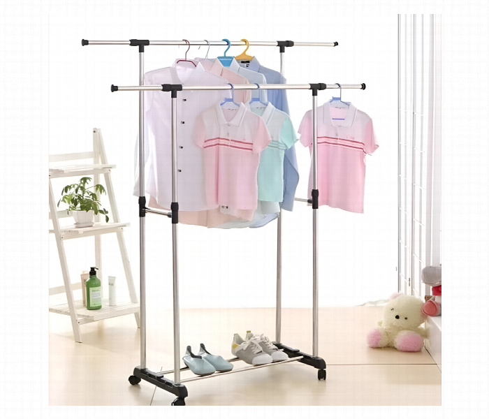 Clothes Rack Double Pole 30Kg Capacity - Zoom Image 2