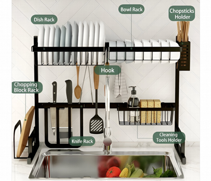 Kitchen Heavy Metal Sink Rack Single - Zoom Image 2