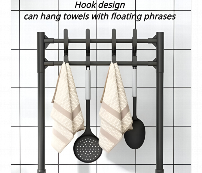4 Layer Movable Metal Storage Rack With Wheels - Zoom Image 2