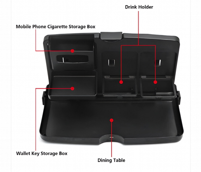 Multi Functional Car Travel Dining Tray - Zoom Image 4