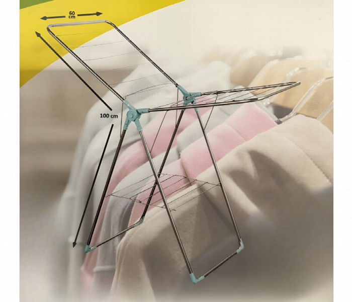 Foldable Clothes Drying Stand Durable Metal Rack - Zoom Image 4