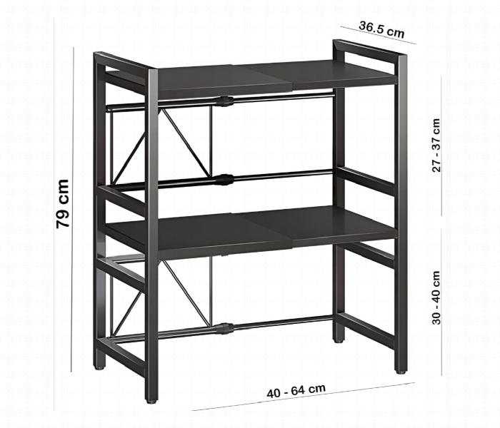 Double Layer Microwave Oven Rack White - Zoom Image 4