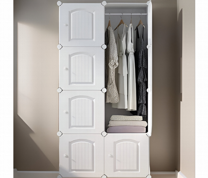 Diy 8 Cube Wardrobe Storage Organizer White - Zoom Image 1