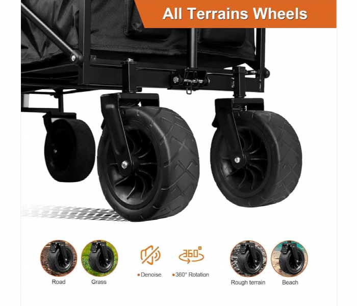 Foldable Heavy Duty Wagon Trolley - Zoom Image 5