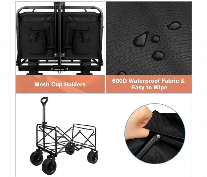 Foldable Heavy Duty Wagon Trolley - Zoom Image 3