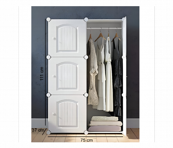 Diy 6 Cube Wardrobe Storage Organizer White - Zoom Image 2