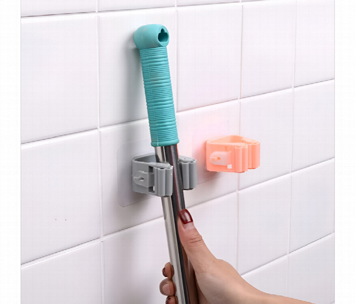 Durable Wall Mounted Mop Hanger 1Pc - Zoom Image 1