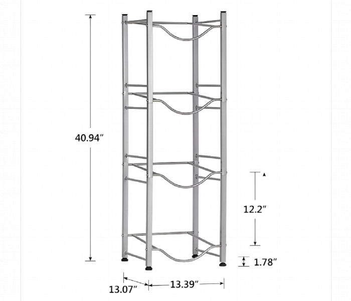 4 Layer Heavy Duty Water Bottle Storage Rack - Zoom Image 2