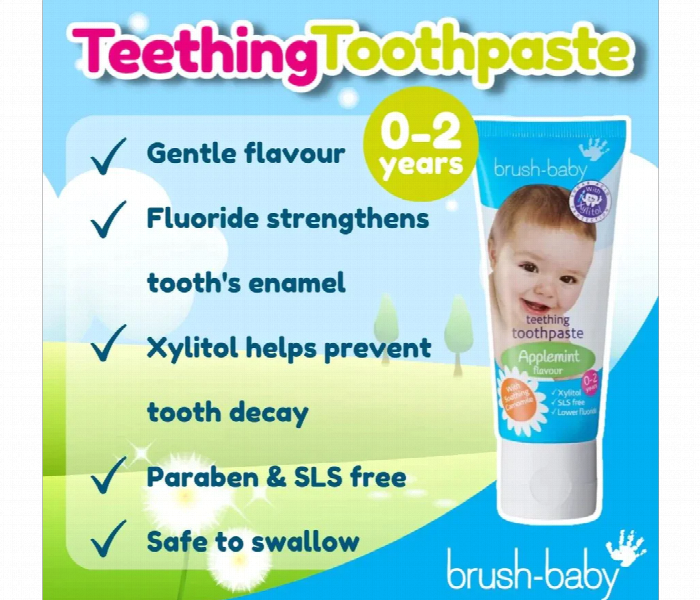 Brush Baby Teething Toothpaste 50Ml Applemint - Zoom Image 2