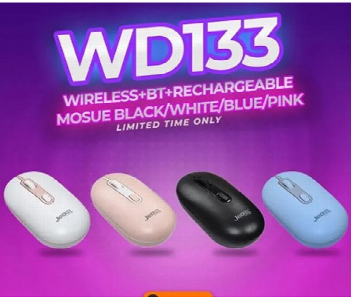 Jedel Wd133 Usb Wireless Mouse Rechargeable - Zoom Image 1