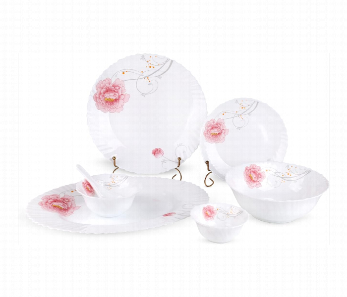Royalford Dinner Set Rf12469 Opalware 33Pcs White - Zoom Image 1