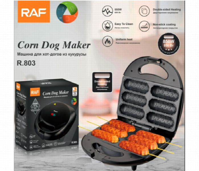 Raf 850W Corn Dog Maker Non Stick - Zoom Image 1