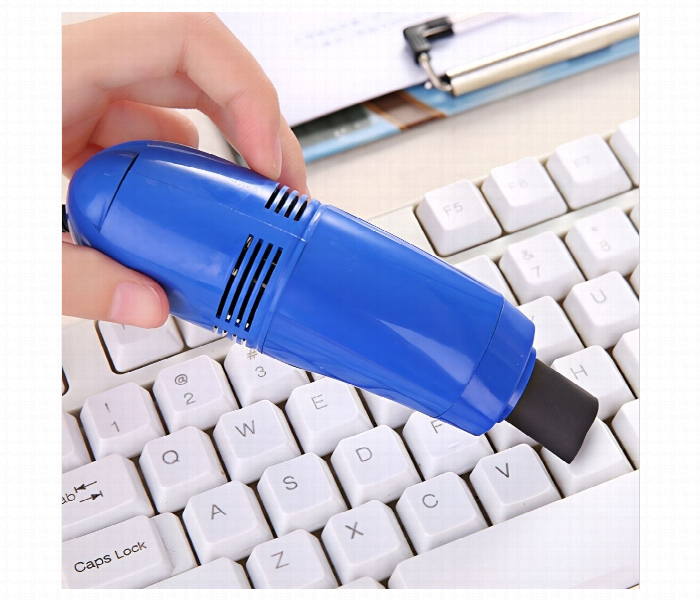 Mini Laptop Vacuum Cleaner Blue - Zoom Image 3