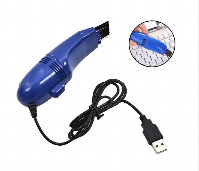 Mini Laptop Vacuum Cleaner Blue - Zoom Image 1