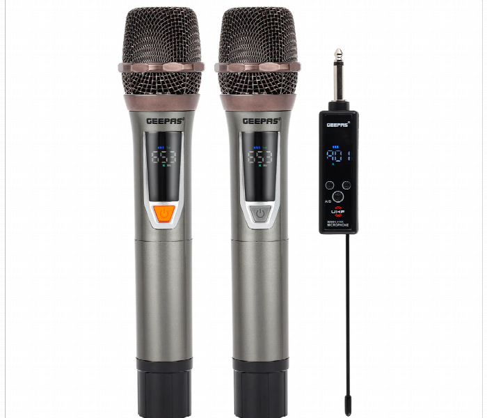 Geepas Gmp15015 Uhf Wireless Mic System - Zoom Image 1