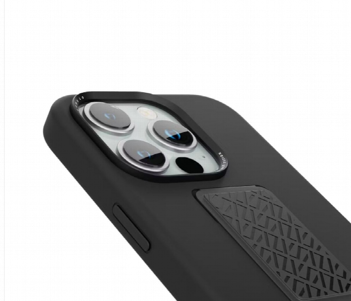 Levelo Morphix Leather Grip Case Iphone 15 Pro Max Black - Zoom Image 3
