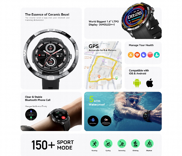 Kieslect Actor Smartwatch With Stunning Ceramic Bezel - Zoom Image 5