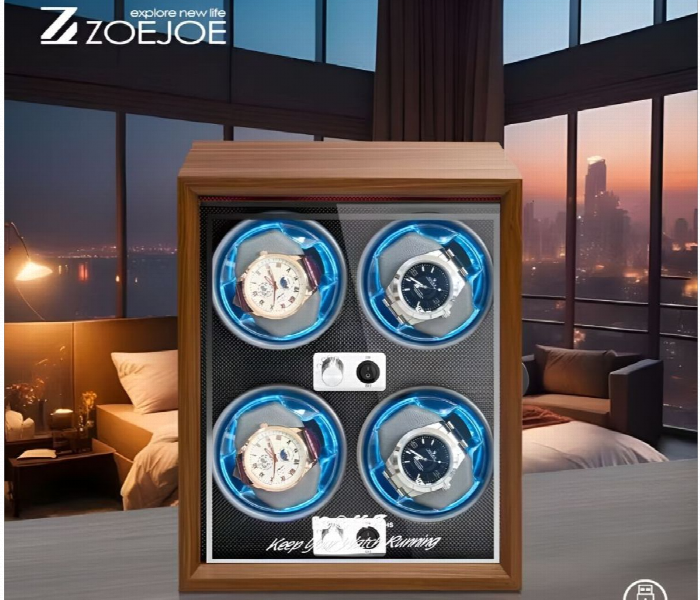 Zoejoe Automatic Watch Winder Box Black - Zoom Image 7