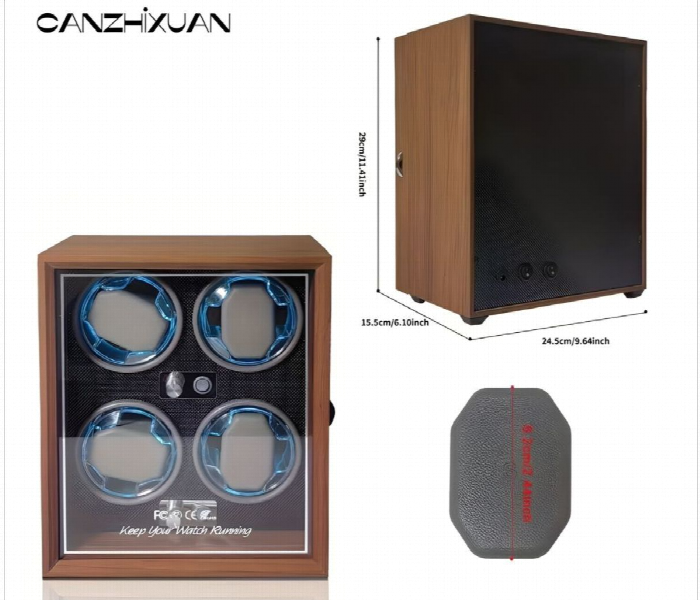 Canzhixuan Automatic Watch Winder Black - Zoom Image 2