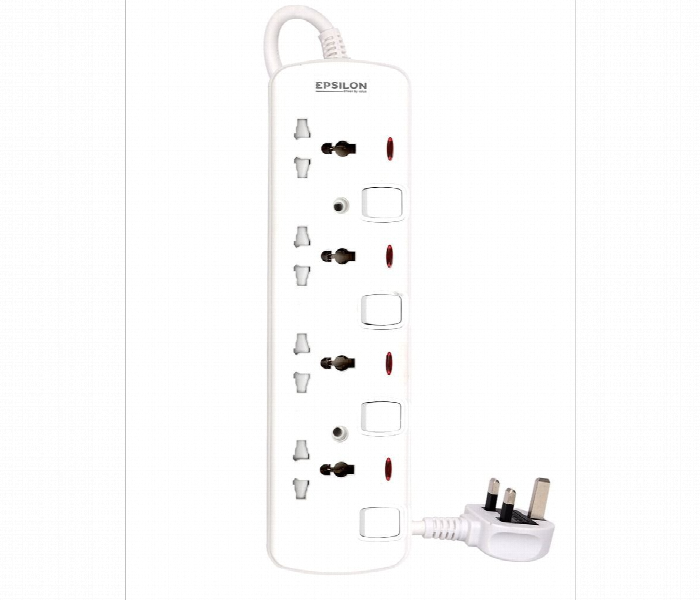 Epsilon 4 Way Extension Socket Es1099 2M Cable - Zoom Image 1