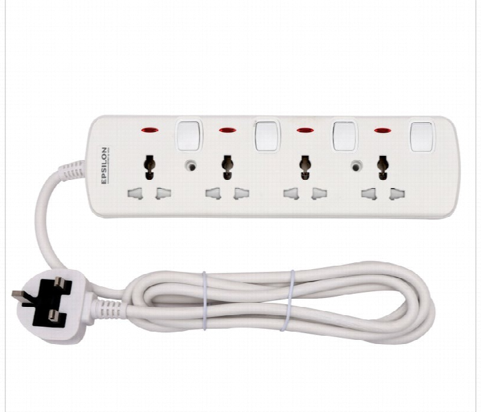 Epsilon 4 Way Extension Socket Es1100 3M Cable - Zoom Image 1