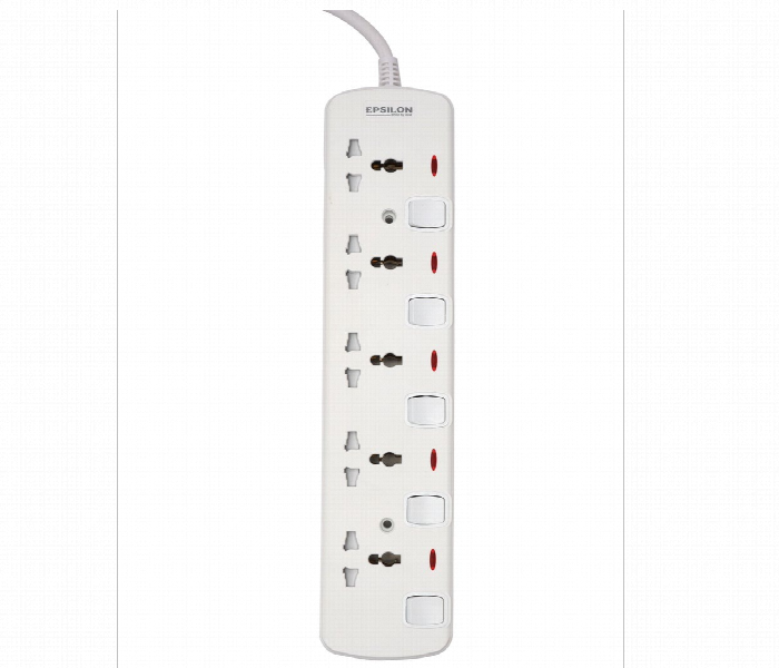 Epsilon 5 Way Extension Socket Es1103 2M Cable - Zoom Image 2