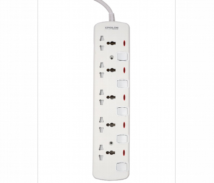 Epsilon 5 Way Extension Socket Es1104 3M Cable - Zoom Image 2