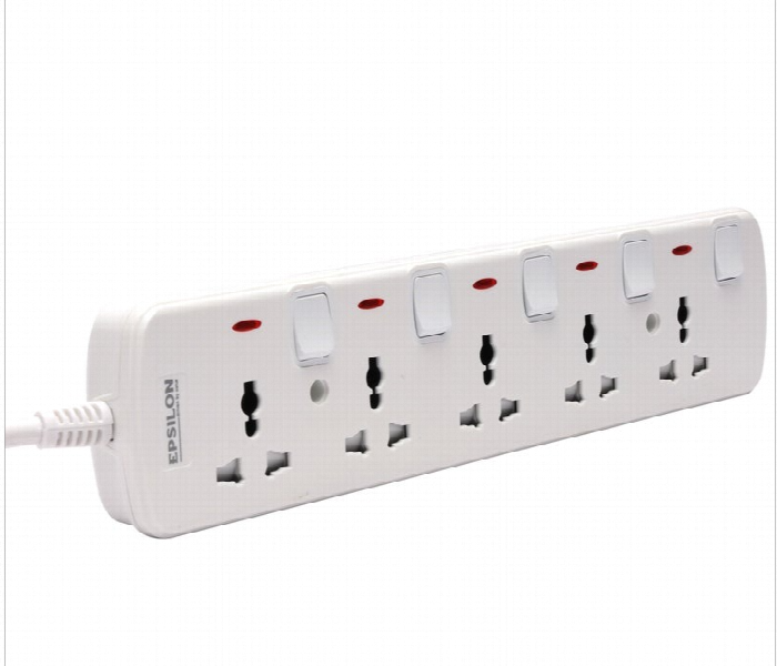 Epsilon 5 Way Extension Socket Es1104 3M Cable - Zoom Image 3