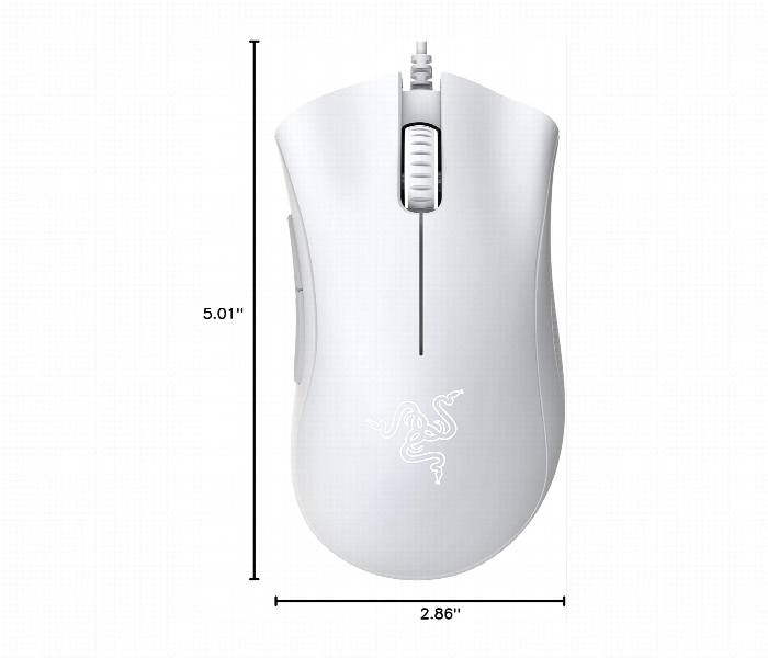 Razer Deathadder Essential White Ergonomic Wired Gaming Mouse - Zoom Image 2
