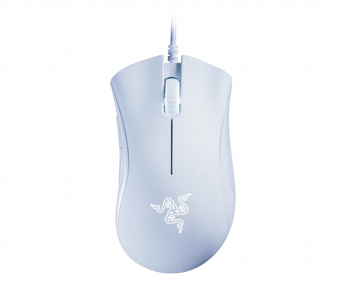 Razer Deathadder Essential White Ergonomic Wired Gaming Mouse - Zoom Image 1