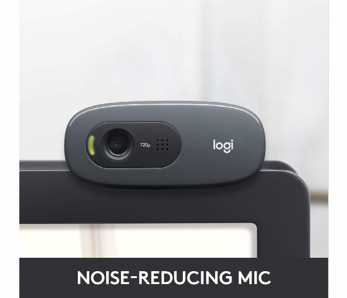 Logitech C270 Hd Webcam 720P Auto Light Correction Usb - Zoom Image 3