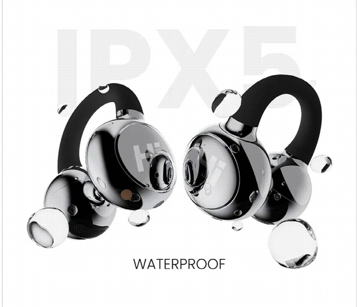 Hifuture Flexclip Wireless Earbuds Bluetooth Touch Control Black - Zoom Image 2