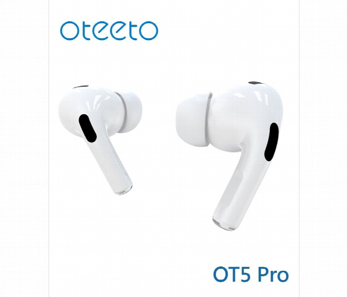 Oteeto Ot5 Pro Wireless Earbuds Smart Display Case White - Zoom Image 4