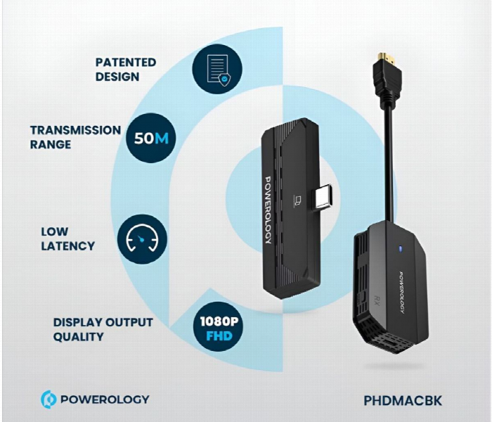 Powerology Wireless Hdmi Typec Adapter Phdmacbk - Zoom Image 6