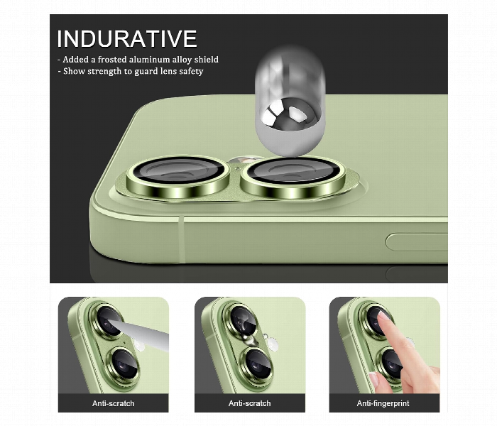 Moxedo Iphone 17 6.1 Camera Lens Protector Green - Zoom Image 2