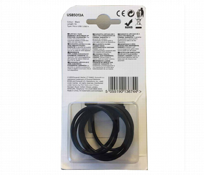 Duracell Micro Usb Cable Sync And Charge - Zoom Image 2